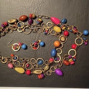 Premier Designs Parade Necklace and earrings